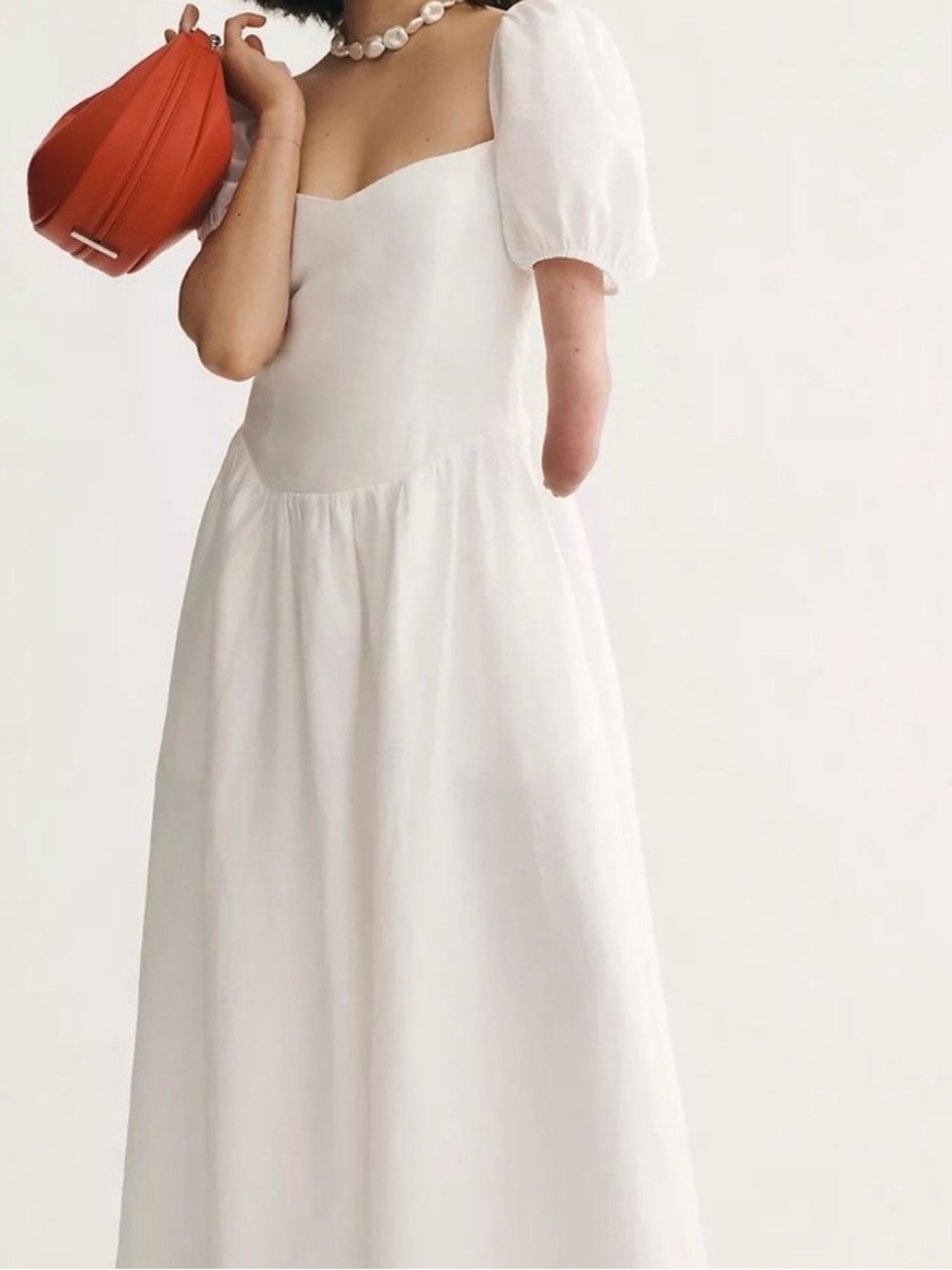 Reformation Davila Linen Midi Dress
